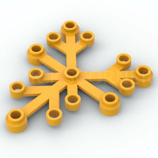 LEGO® Feuille / Branche 6 x 5 - 2417 - Orange Clair
