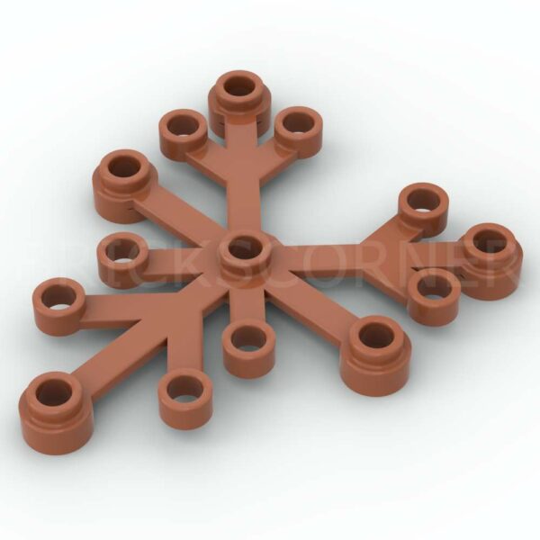 LEGO® Feuille / Branche 6 x 5 - 2417 - Orange Foncé