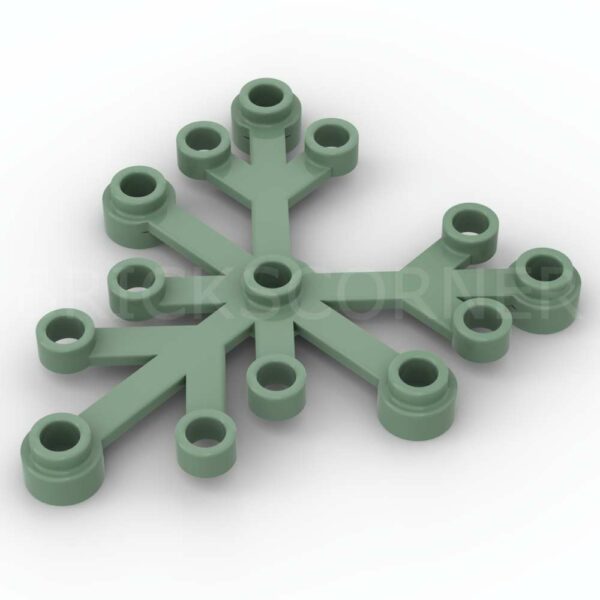LEGO® Feuille / Branche 6 x 5 - 2417 - Vert Sable