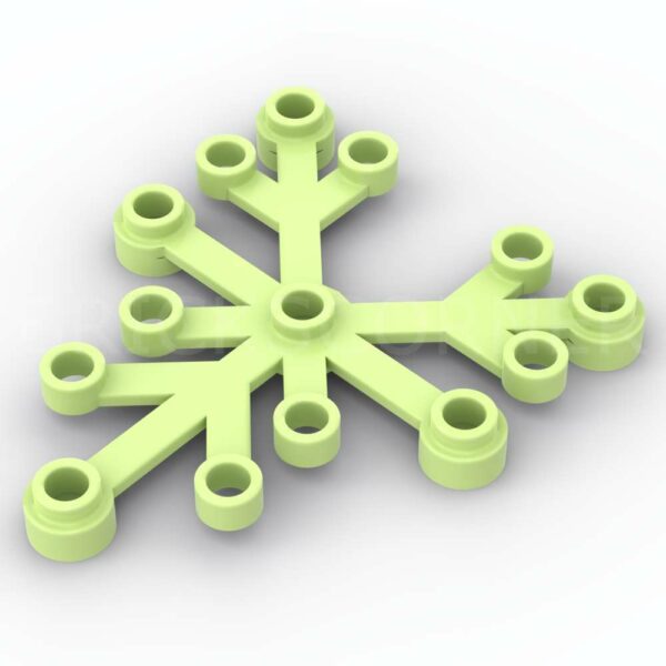 LEGO® Feuille / Branche 6 x 5 - 2417 - Vert Jaunâtre