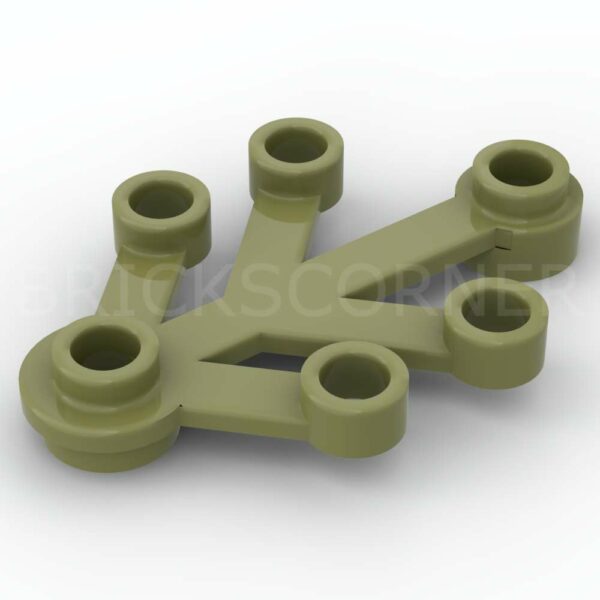 LEGO® Feuille / Branche 4 x 3 - 2423 - Vert Olive