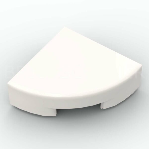 LEGO® Tuile Ronde 1 x 1 Quart de cercle - 25269 - Blanc