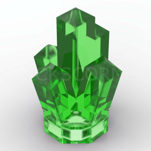 LEGO® Roche 1 x 1 Crystal à 5 branches - 52 / 30385 - Vert Clair Transparent