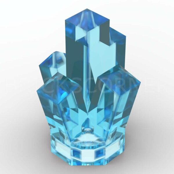 LEGO® Roche 1 x 1 Crystal à 5 branches - 52 / 30385 - Bleu Clair Transparent