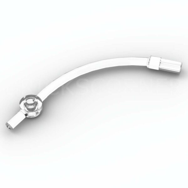 LEGO® Barre Courbe avec Axe 1L et Plaque Ronde 1 x 1 - 4042 - Transparent