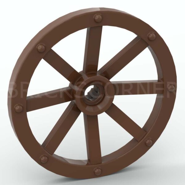 LEGO® Roue de Charriot / Charrette - 4489b - Brun