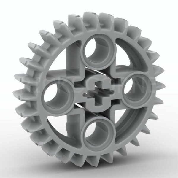 LEGO® Technic Engrenage 28 Dents Double Biseau - 46372 - Medium Stone Gray