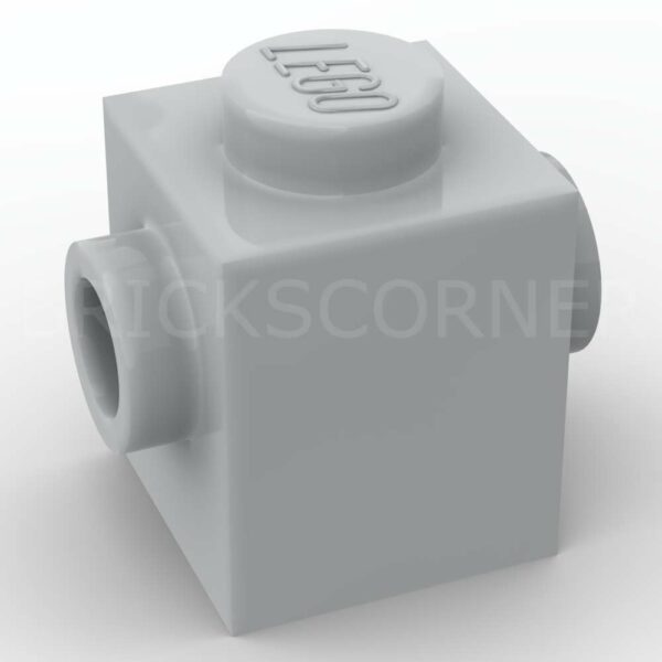 LEGO® Brique Modifiée 1 x 1 avec Tenon sur 2 Faces Opposées - 47905 - Medium Stone Gray