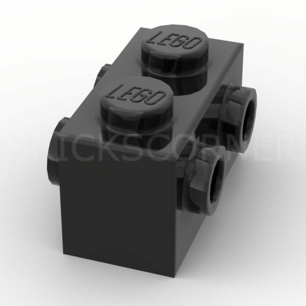 LEGO® Brique Modifiée 1 x 2 avec Tenons sur les 2 Faces - 52107 - Noir