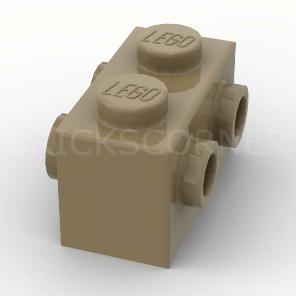 LEGO® Brique Modifiée 1 x 2 avec Tenons sur les 2 Faces - 52107 - Beige Foncé