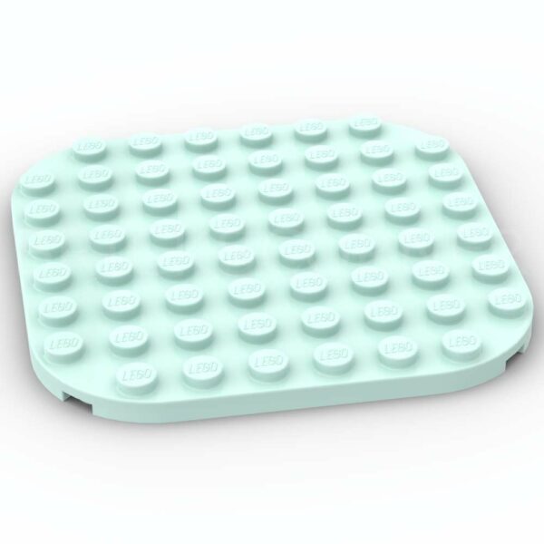 LEGO® Plaque Ronde 8 x 8 Coins Arrondis - 65140 - Bleu Aqua Clair