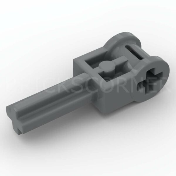 LEGO® Axe Technic 2L sur Connecteur Axe perpendiculaire - 6553 - Dark Stone Gray