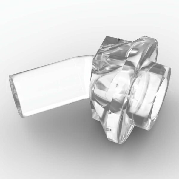 LEGO® Barre Support Minifig 1L en angle avec Tenon - 65578 - Transparent