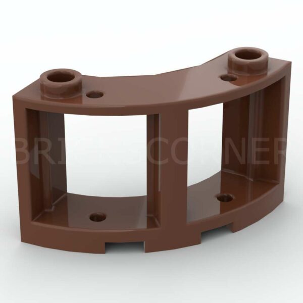 LEGO® Fenêtre Ronde 3 x 3 x 2 - 73878 - Brun