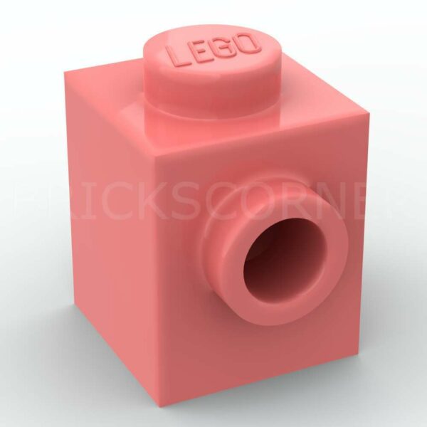 LEGO® Brique Modifiée 1 x 1 avec Tenon sur une Face - 87087 - Coral