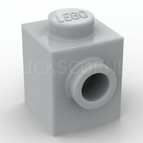 LEGO® Brique Modifiée 1 x 1 avec Tenon sur une Face - 87087 - Medium Stone Gray