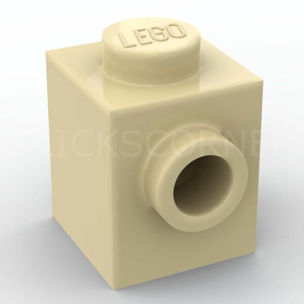LEGO® Brique Modifiée 1 x 1 avec Tenon sur une Face - 87087 - Beige