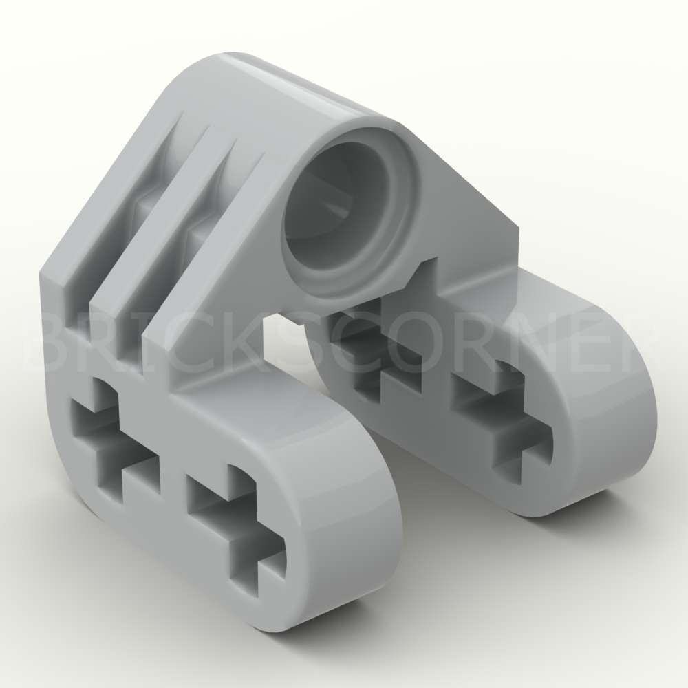 LEGO® Technic Connecteur Perpendiculaire Axe et Pin - 92907 - Medium Stone Gray