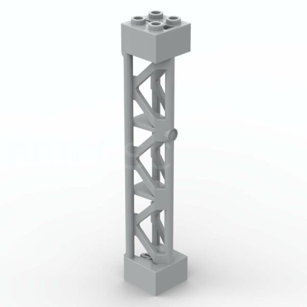 LEGO® Pilier Structure Poutres Triangulaires 2 x 2 x 10 - 95347 - Medium Stone Gray