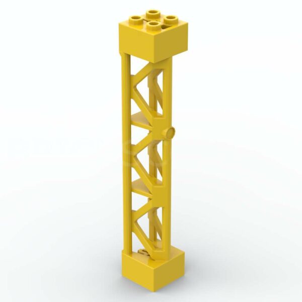 LEGO® Pilier Structure Poutres Triangulaires 2 x 2 x 10 - 95347 - Jaune
