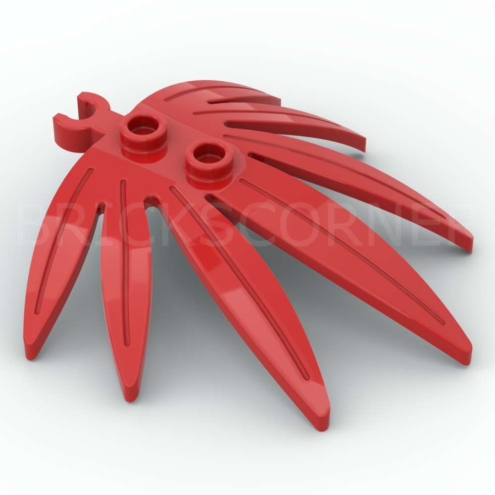 LEGO® Feuille de Palmier 6 x 5 avec clip - 10884 - Rouge