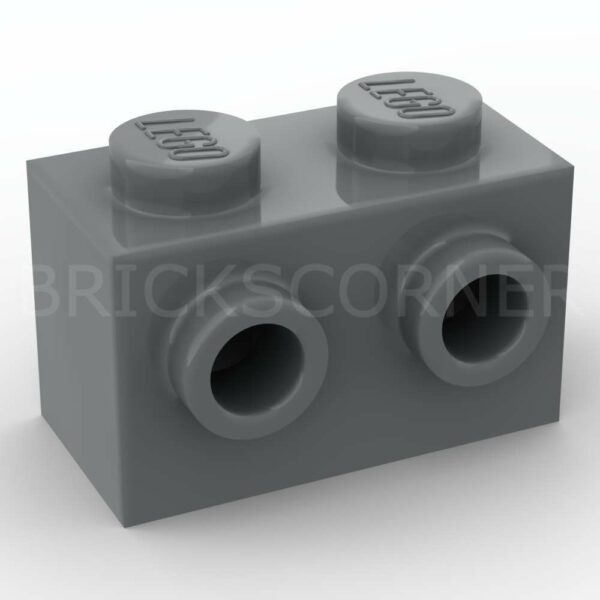 LEGO® Brique Modifiée 1 x 2 avec tenons sur 1 Côté - 11211 - Dark Stone Gray