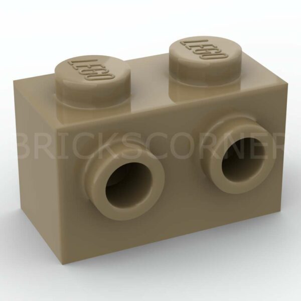LEGO® Brique Modifiée 1 x 2 avec tenons sur 1 Côté - 11211 - Beige Foncé