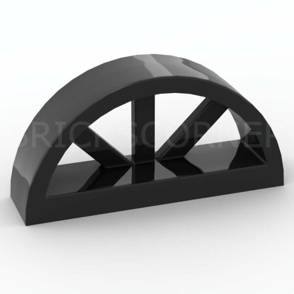 LEGO® Fenêtre Arrondie 1 x 4 x 1 2/3 - 20309 - Noir