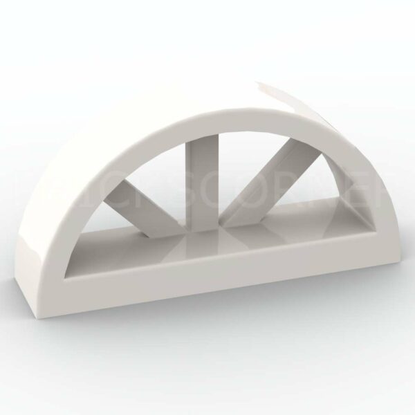 LEGO® Fenêtre Arrondie 1 x 4 x 1 2/3 - 20309 - Blanc