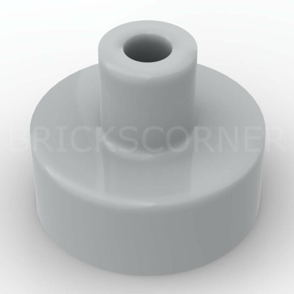 LEGO® Tuile Ronde 1 x 1 avec Barre / Poignée / Support Pin - 20482 - Medium Stone Gray
