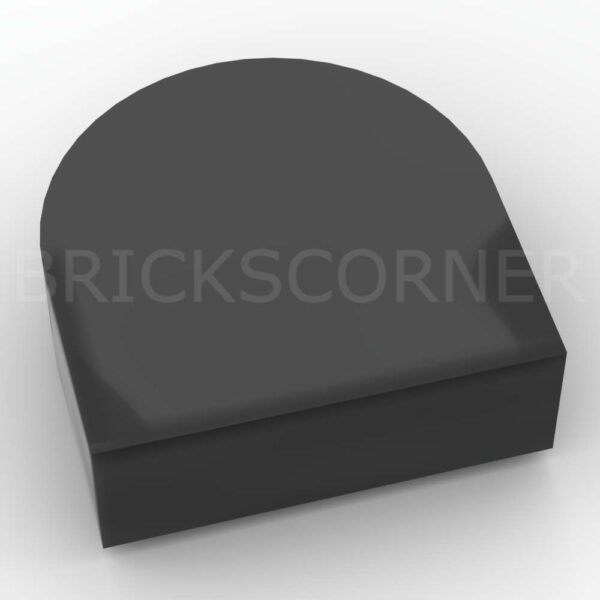 LEGO® Tuile Ronde 1 x 1 Demi Cercle "Stadium" - 24246 - Noir