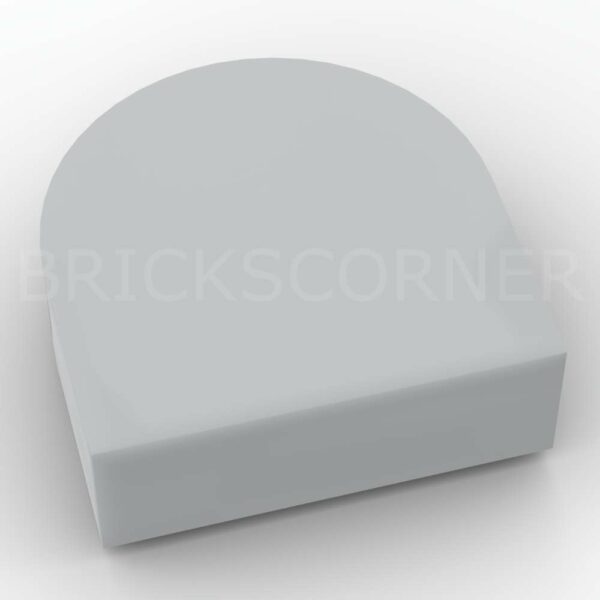 LEGO® Tuile Ronde 1 x 1 Demi Cercle "Stadium" - 24246 - Medium Stone Gray