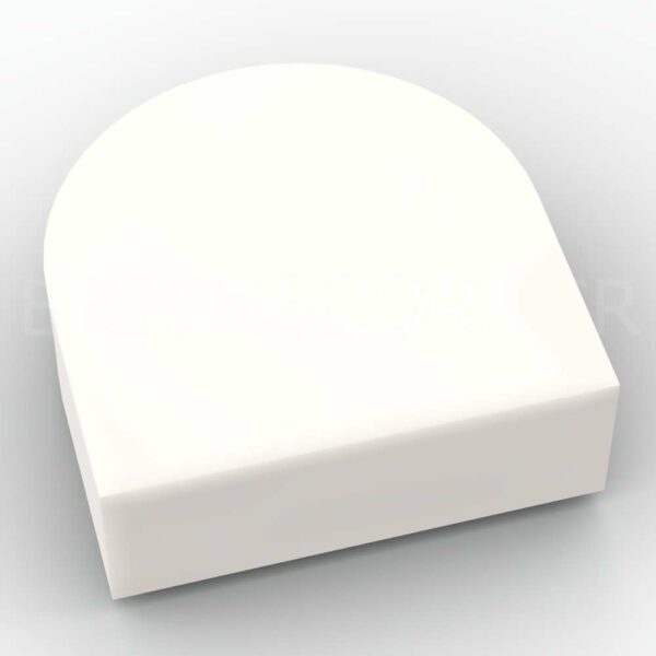 LEGO® Tuile Ronde 1 x 1 Demi Cercle "Stadium" - 24246 - Blanc