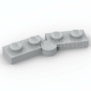 LEGO® Charnière Plate / Plaque articulée 1 x 4 - 2429c01 - Medium Stone Gray