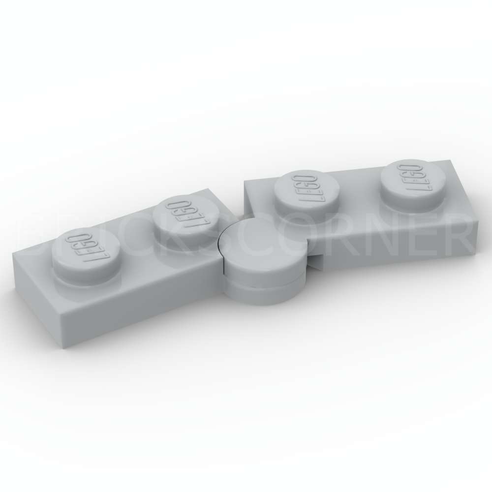 LEGO® Charnière Plate / Plaque articulée 1 x 4 - 2429c01 - Medium Stone Gray
