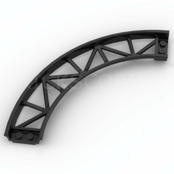 LEGO® Rail Train / Grand Huit Courbe 90° - 25061 - Noir