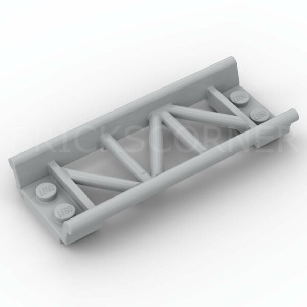 LEGO® Rail Train / Grand Huit 8L Droit - 26022 - Medium Stone Gray