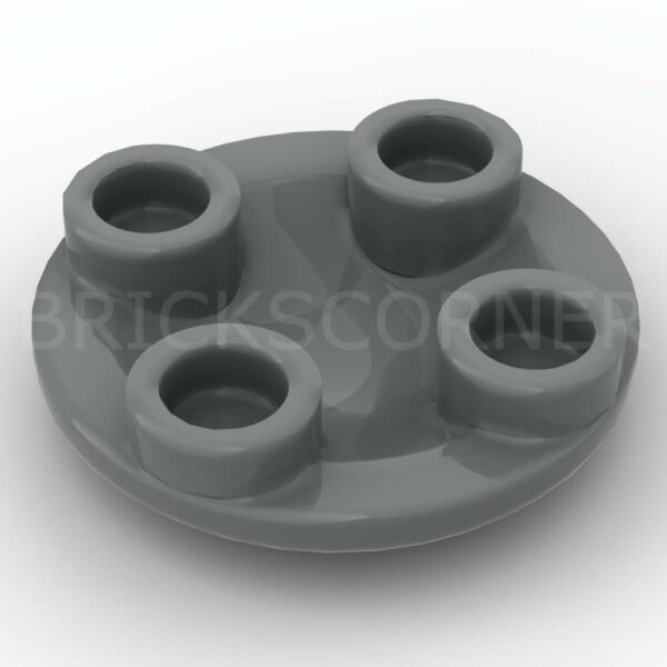 LEGO® Plaque Ronde Inversée 2 x 2 - 2654 - Dark Stone Gray