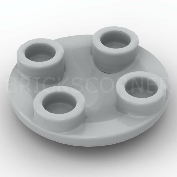 LEGO® Plaque Ronde Inversée 2 x 2 - 2654 - Medium Stone Gray