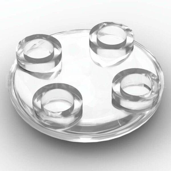 LEGO® Plaque Ronde Inversée 2 x 2 - 2654 - Transparent