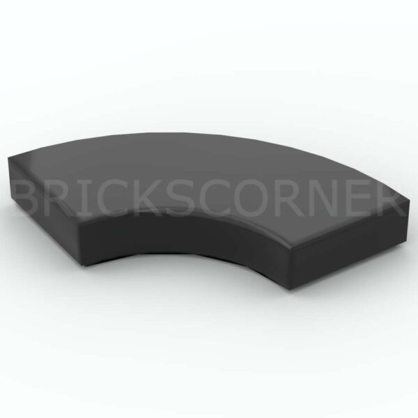 LEGO® Tuile Ronde 2 x 2 1/4 de cercle "Macaroni" 27925 - Noir
