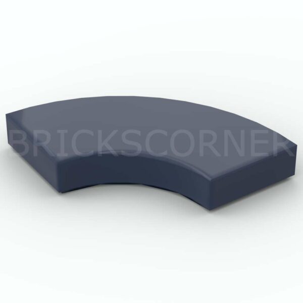 LEGO® Tuile Ronde 2 x 2 1/4 de cercle "Macaroni" 27925 - Bleu Foncé