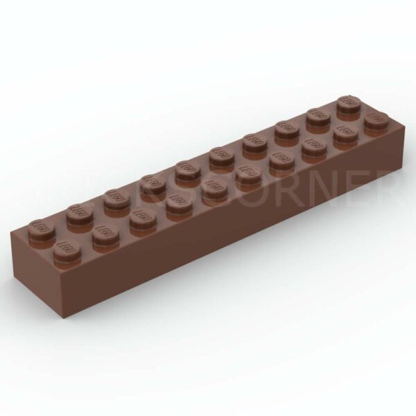 LEGO® Brique 2 x 10 - 3006 - Brun