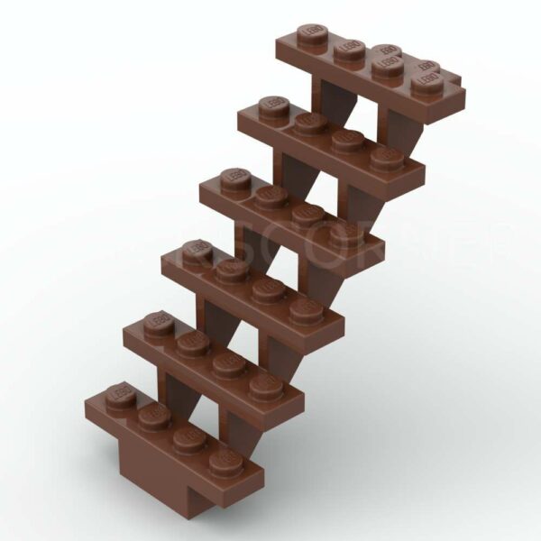 LEGO® Escalier 7 x 4 x 6 - 30134 - Brun
