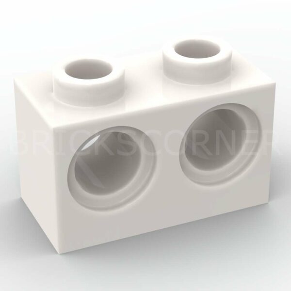 LEGO® Brique Technic 1 x 2 avec 2 Trous - 32000 - Blanc