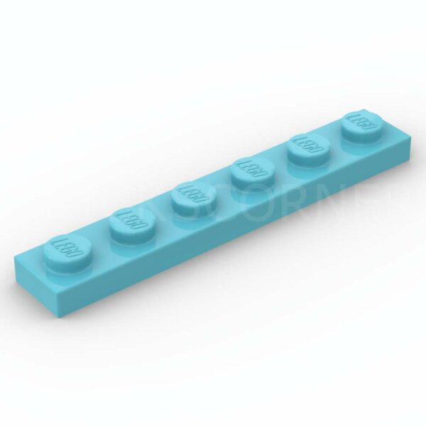 LEGO® Plaque 1 x 6 - 3666 - Azur Moyen