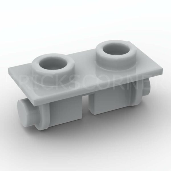 LEGO® Charnière Brique 1 x 2 Plaque Supérieure / Top - 3938 - Medium Stone Gray