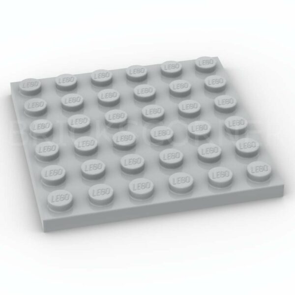 LEGO® Plaque 6 x 6 - 3958 - Medium Stone Gray