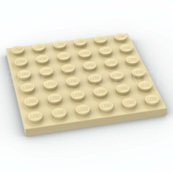 LEGO® Plaque 6 x 6 - 3958 - Beige