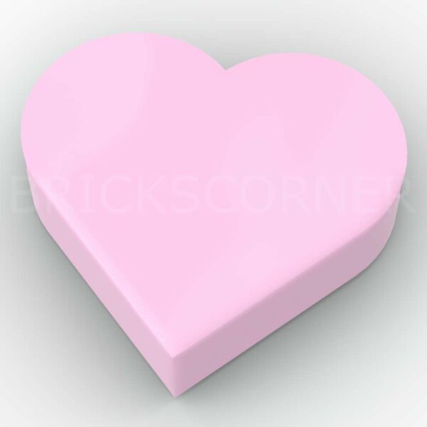LEGO® Tuile Ronde 1 x 1 Coeur - 39739 - Rose Clair